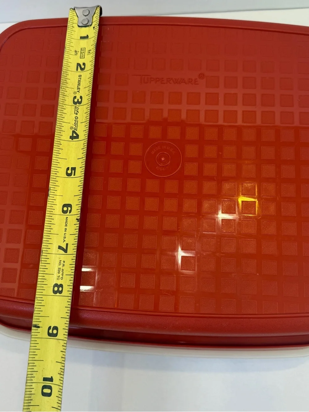 Vintage Tupperware Lg Season Serve Multipurpose Container 1294-1 Paprika w Lid